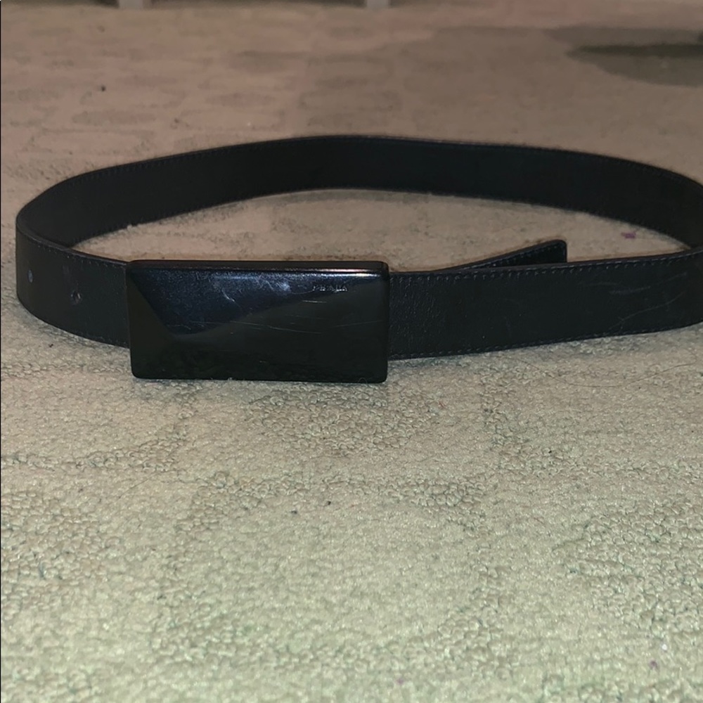 Authentic black Prada belt